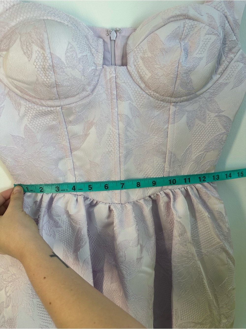 Saint Armont Pink Jacquard Fit & Flare Cocktail Dress NWOT, Size 6/8 - Picture 6 of 9
